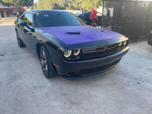 dodge challenger purple wrap